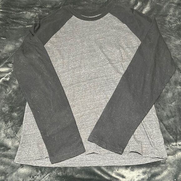 Grey and Black Long Sleeve Shirt - Picture 1 of 4